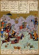 Ali She Nawat Alexander defeats Darius,an allegory of Shah Tahmasp-s defeat of the Uzbeks in 1526 china oil painting reproduction